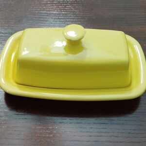 Fiesta covered butter dish